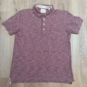 Billy Reid Polo Shirt Womens Medium Short Sleeve‎ Red Preppy Golf